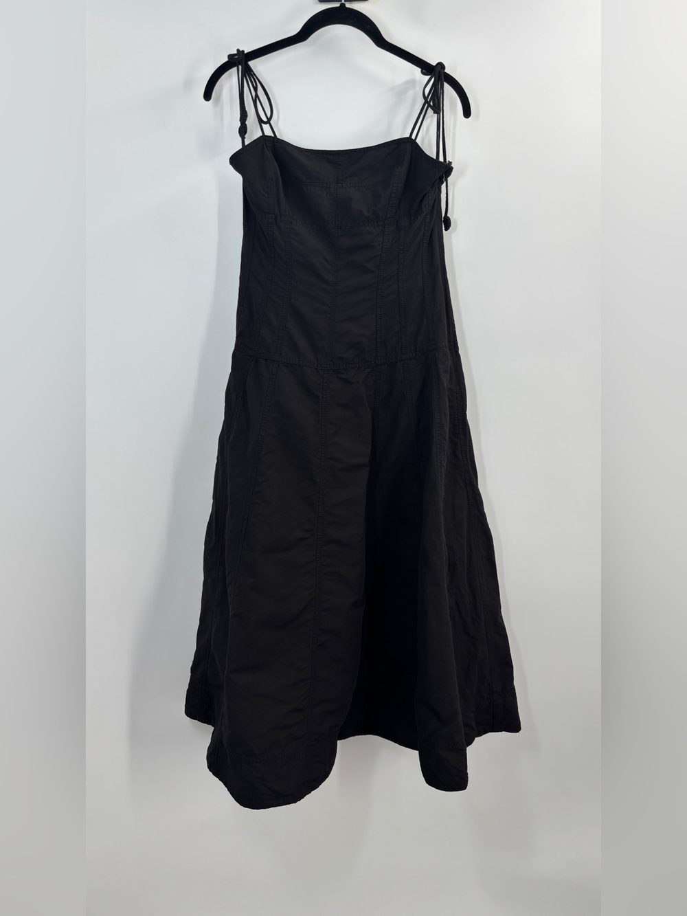 ULLA JOHNSON Batista Black Midi Dress 4 - Picture 6 of 9